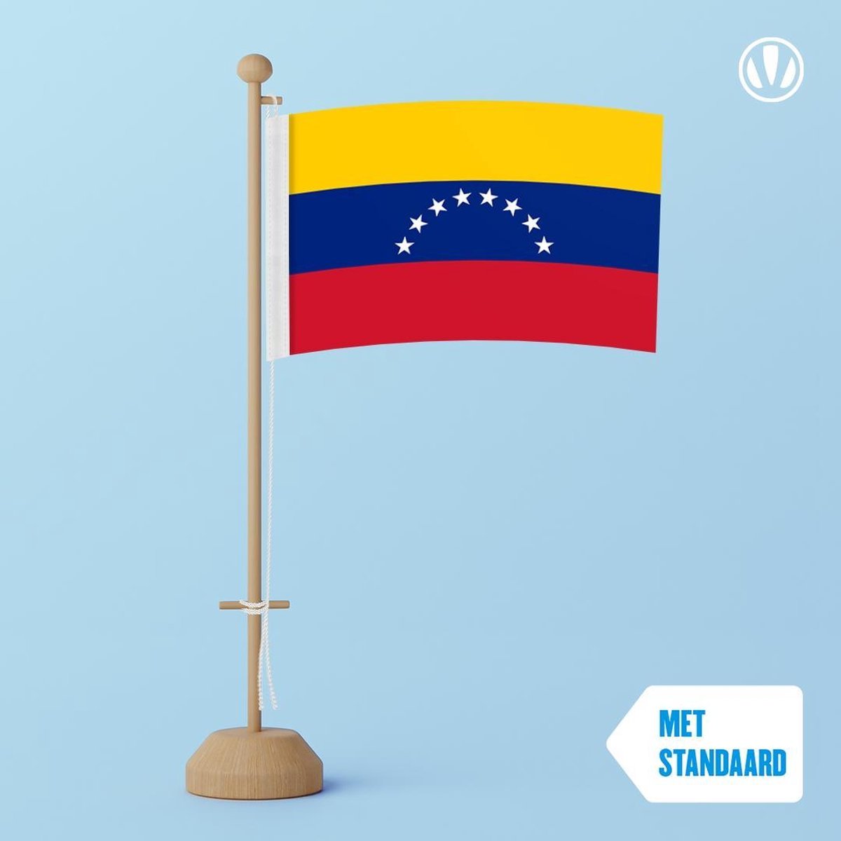 Tafelvlag Venezuela 10x15cm | met standaard